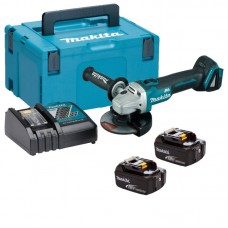 Makita DGA506RTJ kampinis šlifuoklis 2x5 Ah MAKPAC